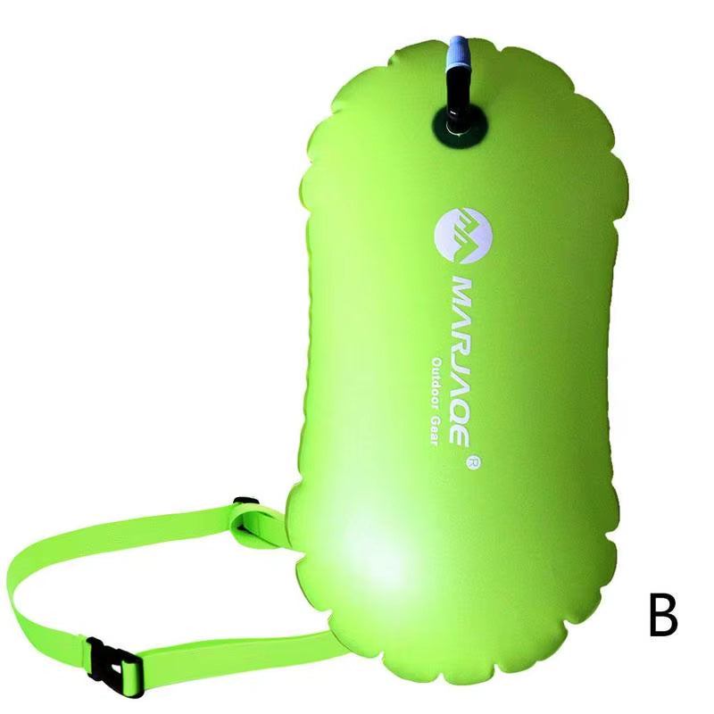 1Pcs PVC Swimming Buoy Safety Buoy Traction Buoy Swimming Inflatable Float Bag Outdoor Swimming Supplies