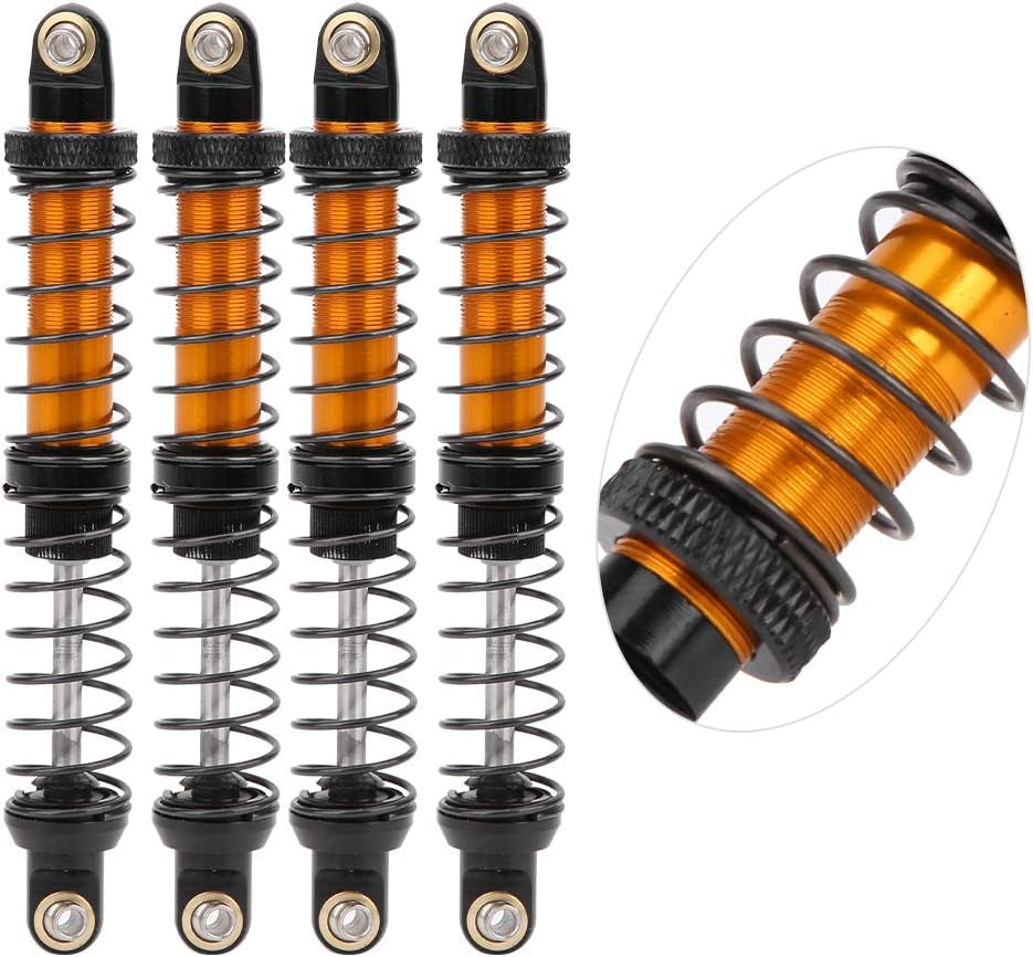 RC Shock Struts Damper, Oil Suspension Shock Struts Damper RC Car Metal Shock Absorber Compatible with Cc01(100Mm)