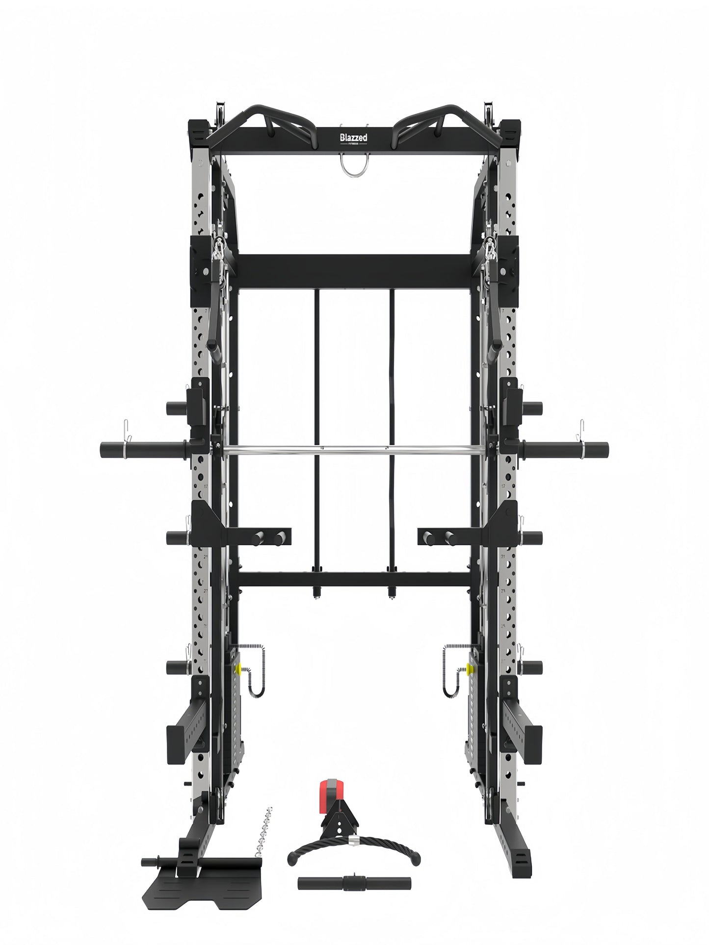 BLAZZED plus ALL-IN-ONE FUNCTIONAL TRAINER CABLE CROSSOVER CAGE HOME GYM W/ SMITH MACHINE