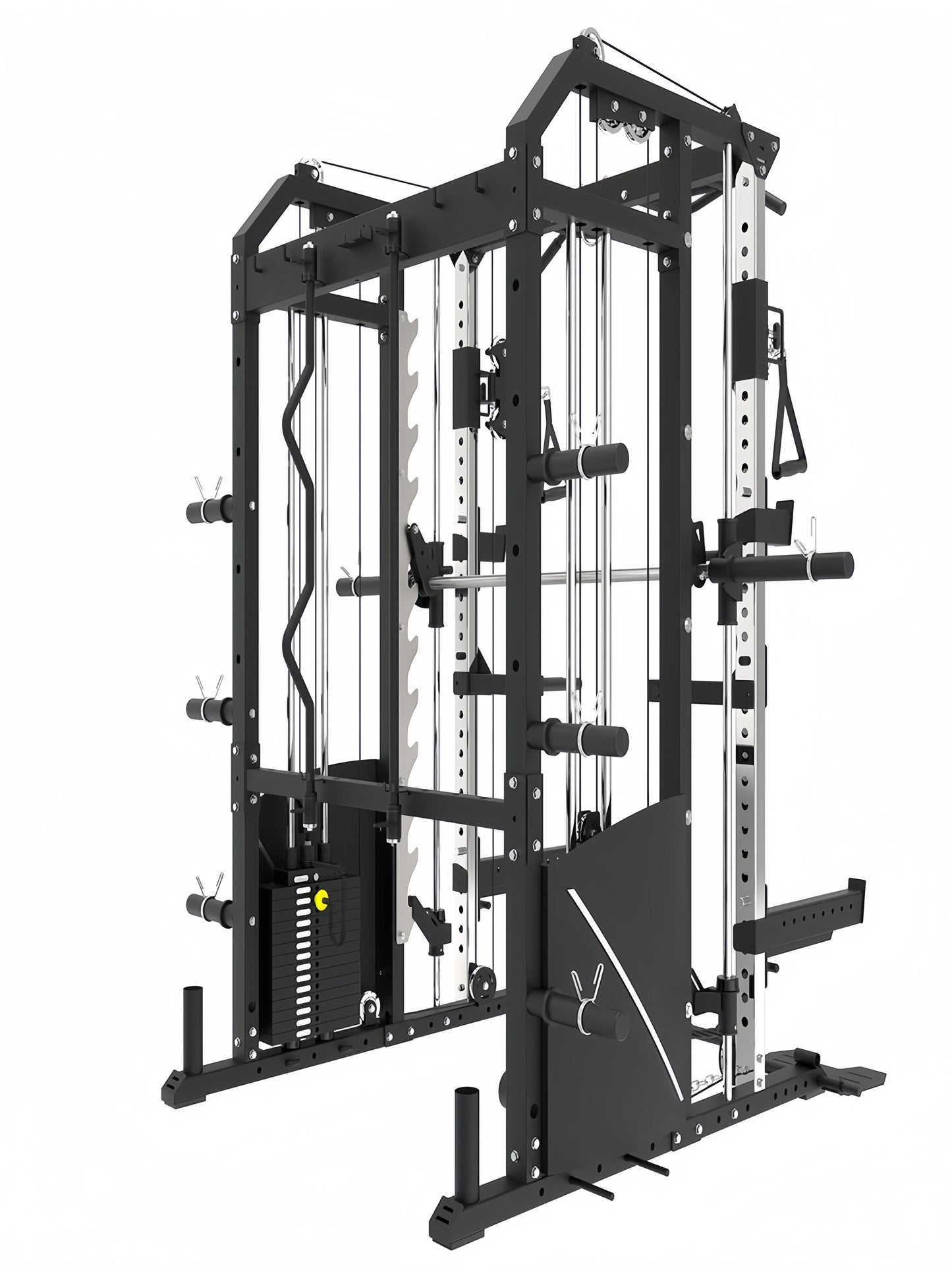 BLAZZED plus ALL-IN-ONE FUNCTIONAL TRAINER CABLE CROSSOVER CAGE HOME GYM W/ SMITH MACHINE