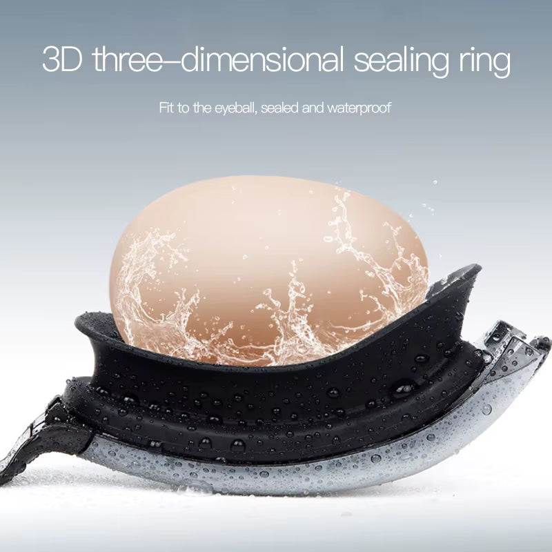 Swimming Goggles Adult Myopia Swimming Goggles One-Piece Earplugs Electroplating Anti-Fog High-Definition Swimming Goggles