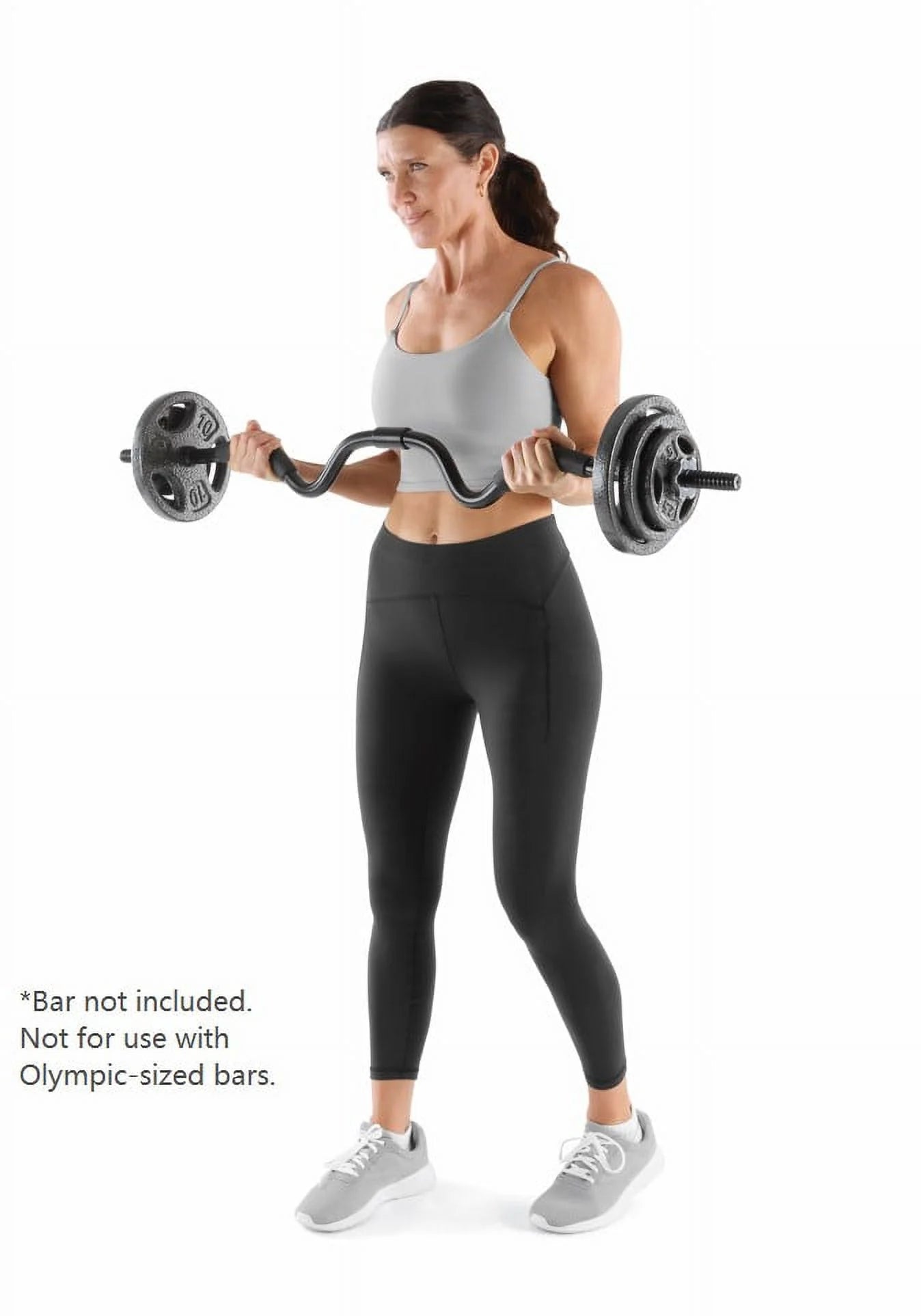 35LB Cast Iron Weight Plate Set with 2 Each of 2.5, 5 and 10LB, Fits Standard Bar