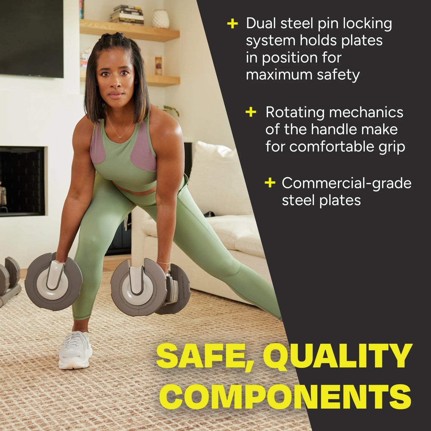 (2 Pack) Smart Stack 50 Adjustable Dumbbell, 5-50 Lbs