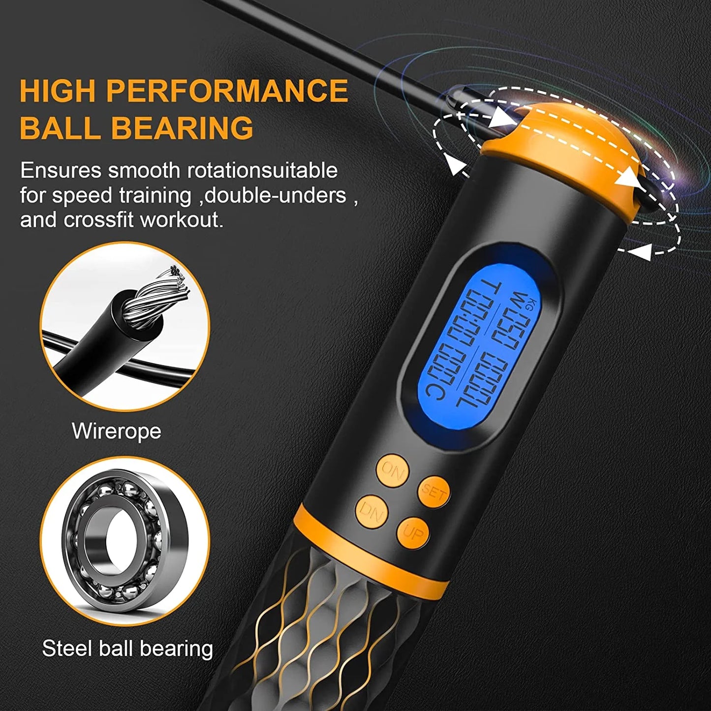Smart Jump Rope for Men Women Kids,Workout Jump Rope,Cordless Jump Rope with Counter , Adjustable Jump Ropes for Home Gym