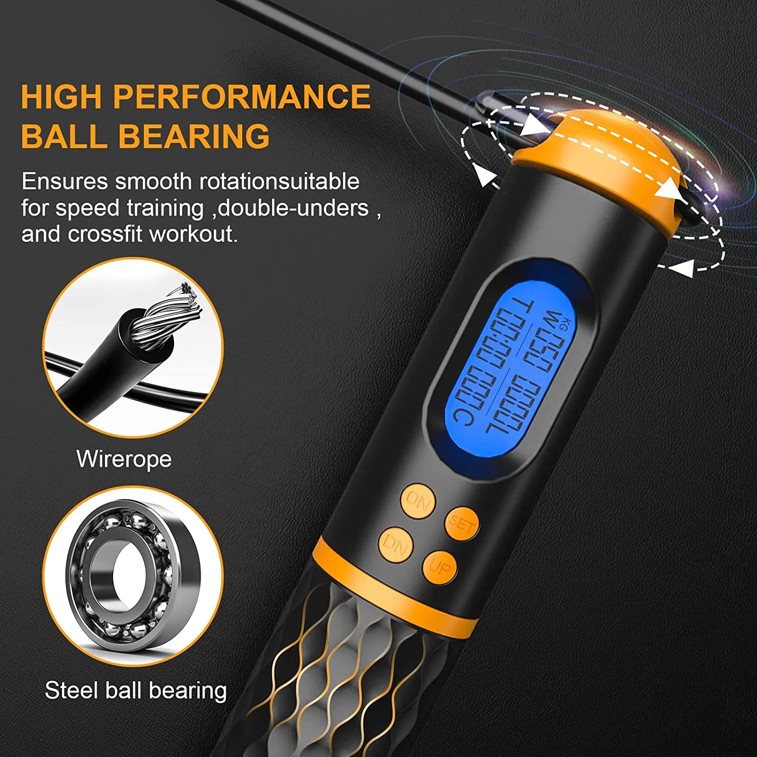 Smart Jump Rope for Men Women Kids,Workout Jump Rope,Cordless Jump Rope with Counter , Adjustable Jump Ropes for Home Gym