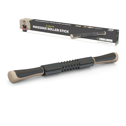 by Chris Hemsworth Massage Roller Stick for Muscle Soreness, Black/Sand with 3-Month  Membership