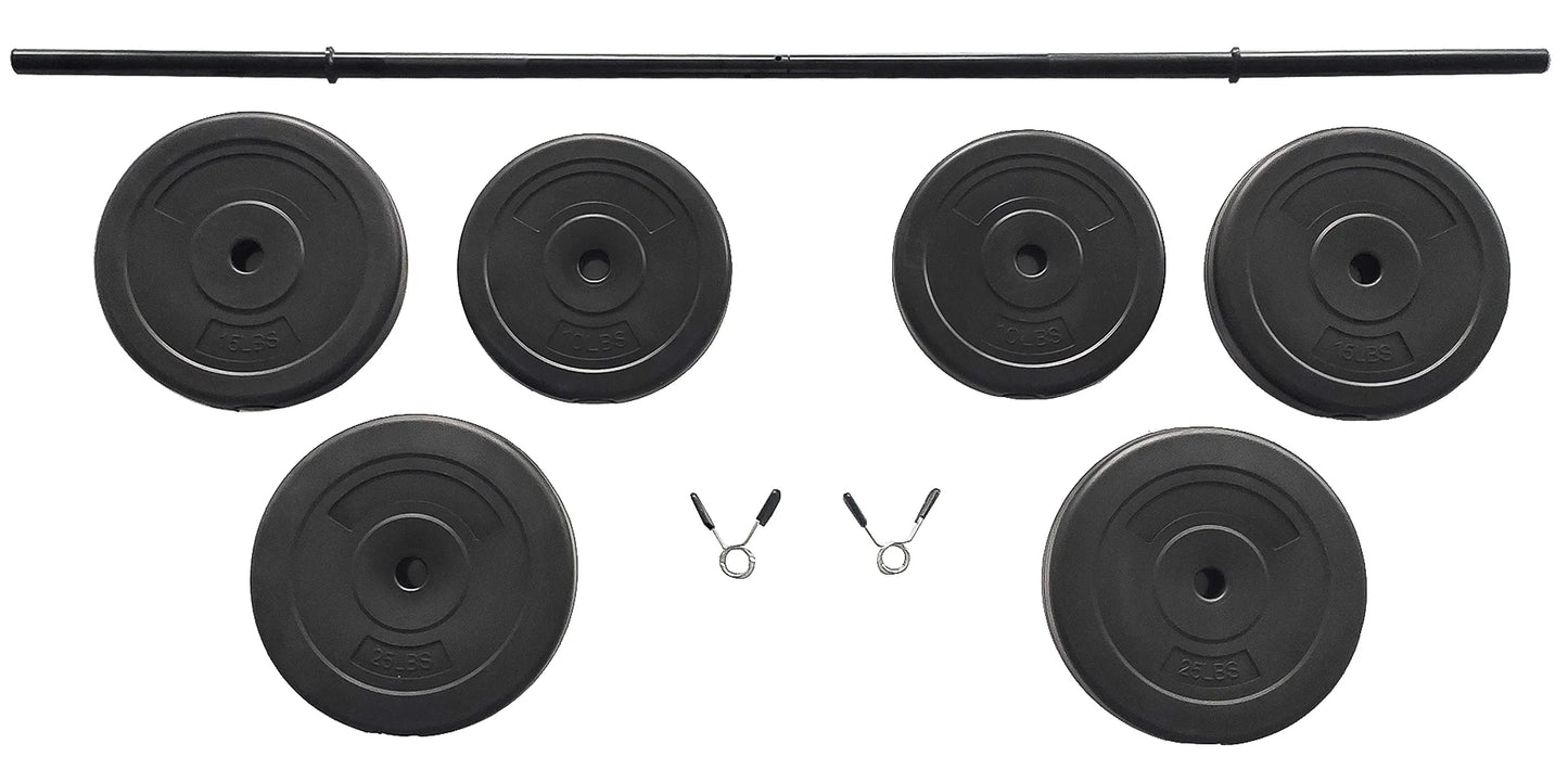 Vinyl Standard Weight Set in Black, 100 Lbs.