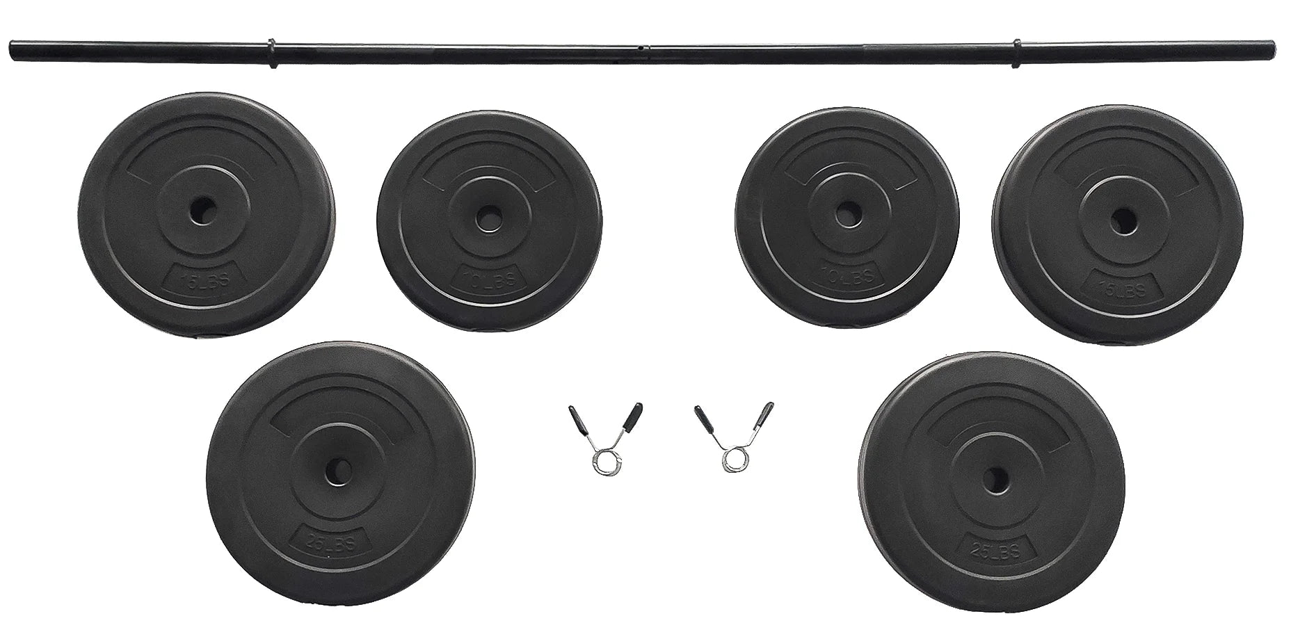 Vinyl Standard Weight Set in Black, 100 Lbs.