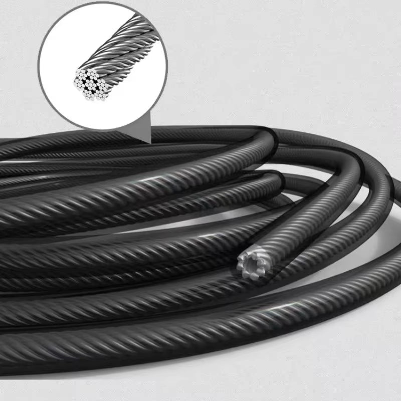 Jump Rope Fast Jump Rope with Ball Bearing Adjustable Foam Handle Steel Jump Rope Suitable for Fitness