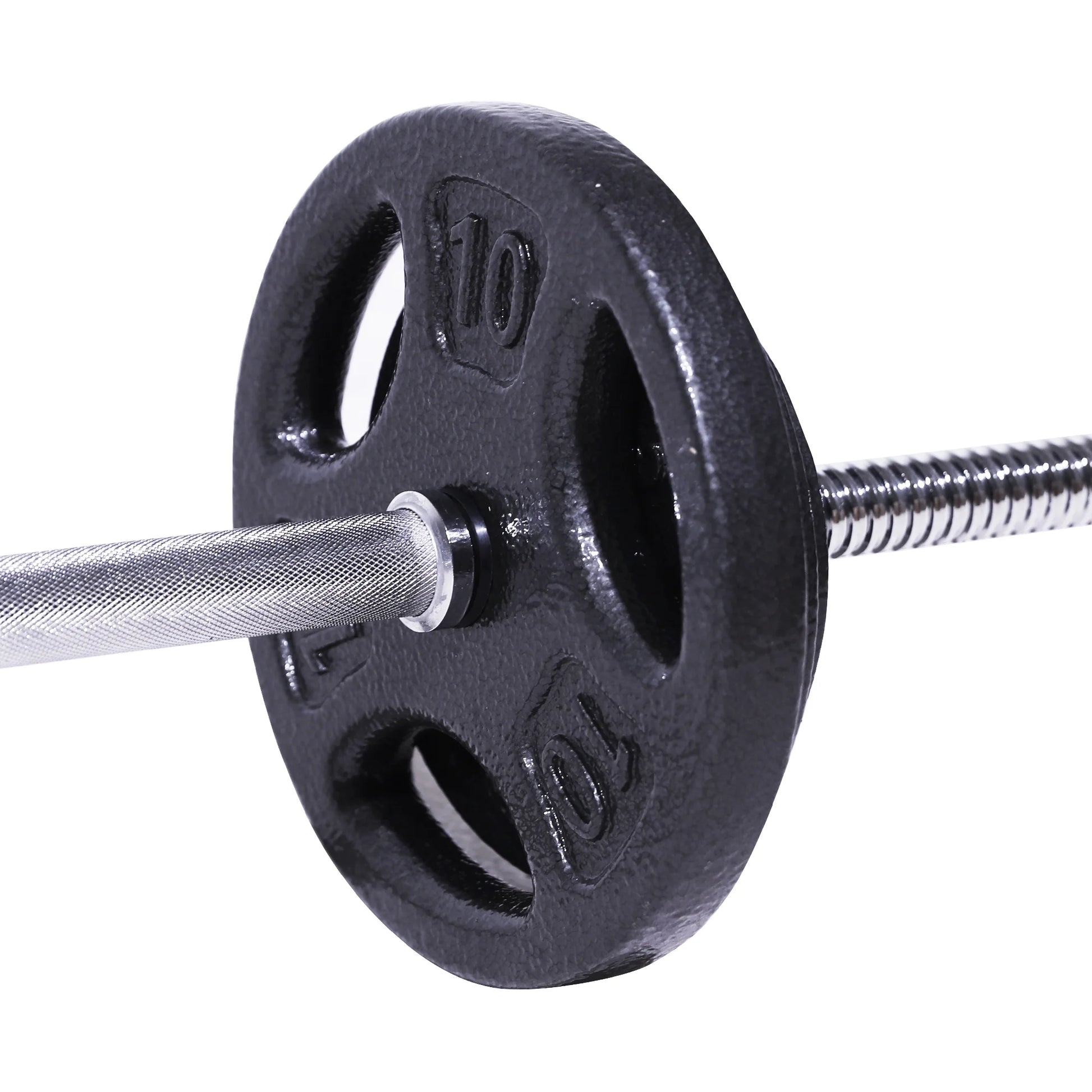 35LB Cast Iron Weight Plate Set with 2 Each of 2.5, 5 and 10LB, Fits Standard Bar