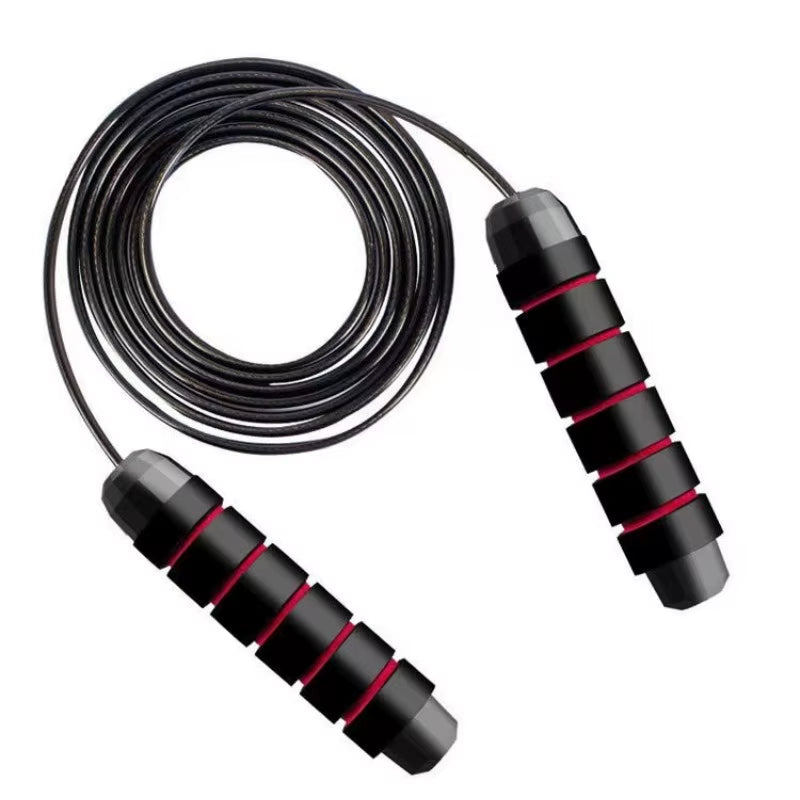 Jump Rope Fast Jump Rope with Ball Bearing Adjustable Foam Handle Steel Jump Rope Suitable for Fitness