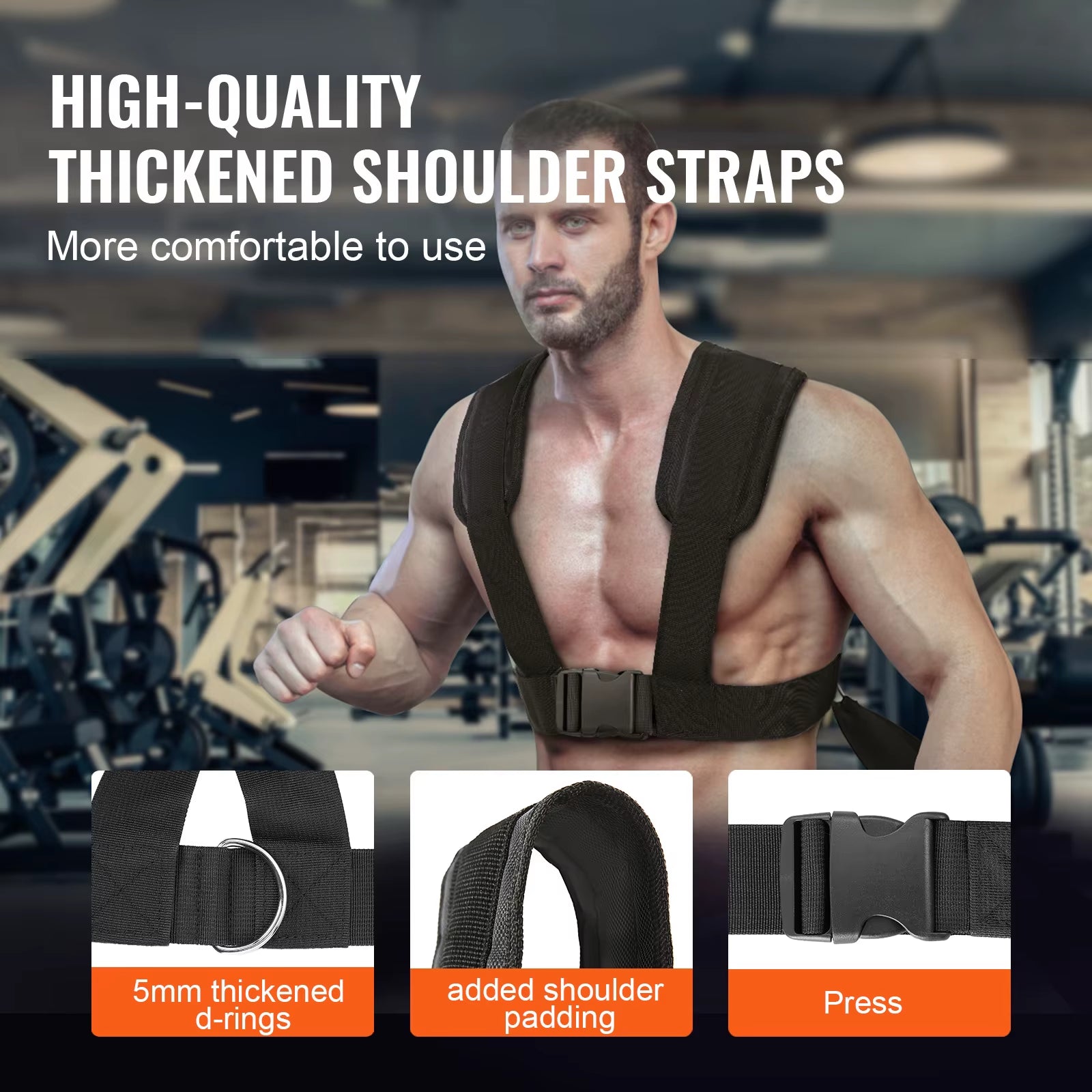VEVOR Weight Training Sled Pull Push Power Sled Fitness Strength Resistance Training Workout Equipment for Athletic Exercise