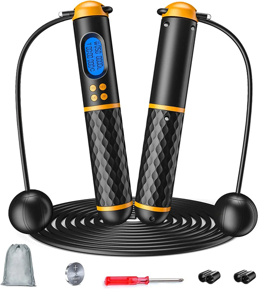 Smart Jump Rope for Men Women Kids,Workout Jump Rope,Cordless Jump Rope with Counter , Adjustable Jump Ropes for Home Gym