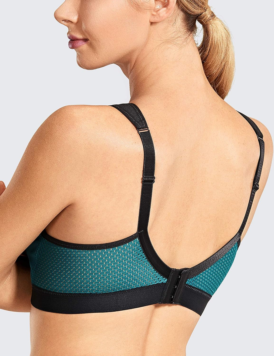 Women'S Sports Bra Wireless Comfort High Impact Support Bounce Control plus Size Workout Bra