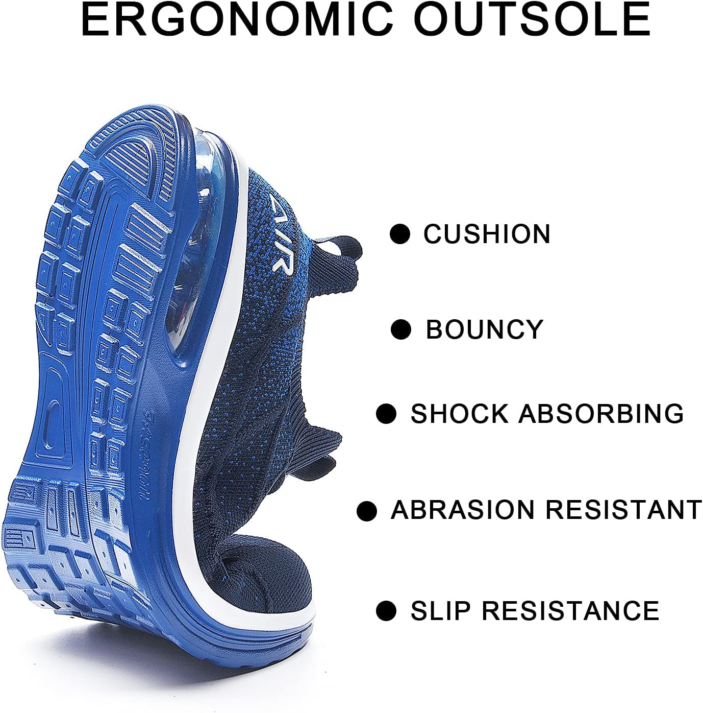 Air Athletic Running Shoes for Mens Tennis Sneakers Breathable Lightweight Fitness Gym Jogging Walking Sport Sneakers