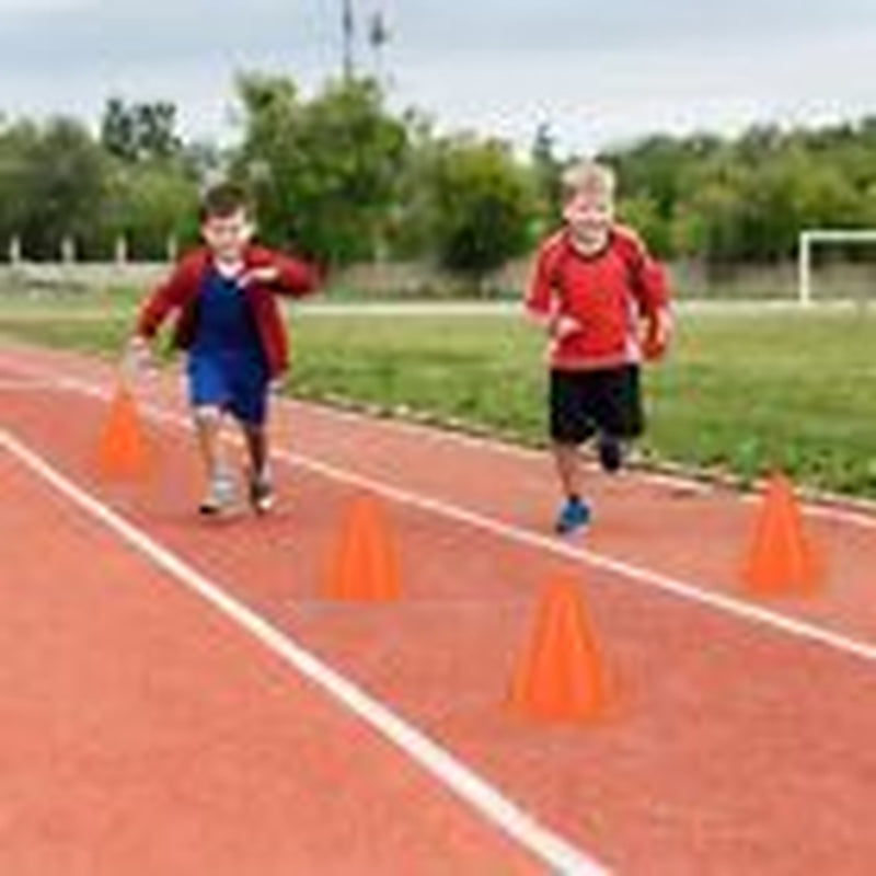 40 Pack Plastic Traffic Cone 7 Inch Small Orange Cones for Sports Soccer Cones