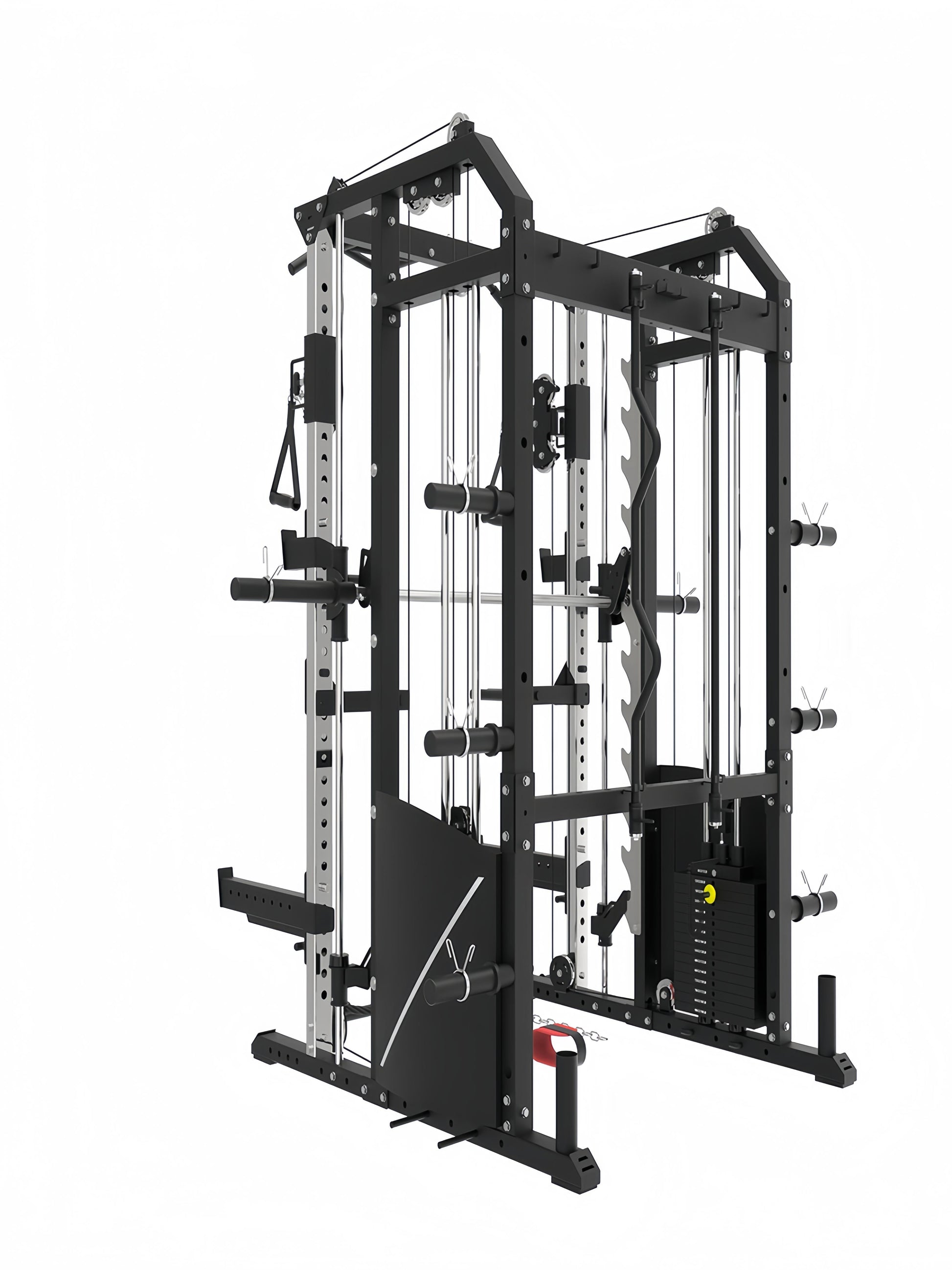 BLAZZED plus ALL-IN-ONE FUNCTIONAL TRAINER CABLE CROSSOVER CAGE HOME GYM W/ SMITH MACHINE