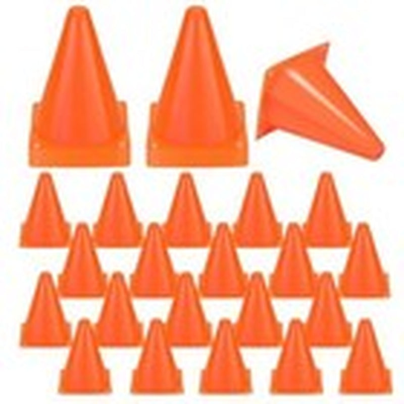 40 Pack Plastic Traffic Cone 7 Inch Small Orange Cones for Sports Soccer Cones