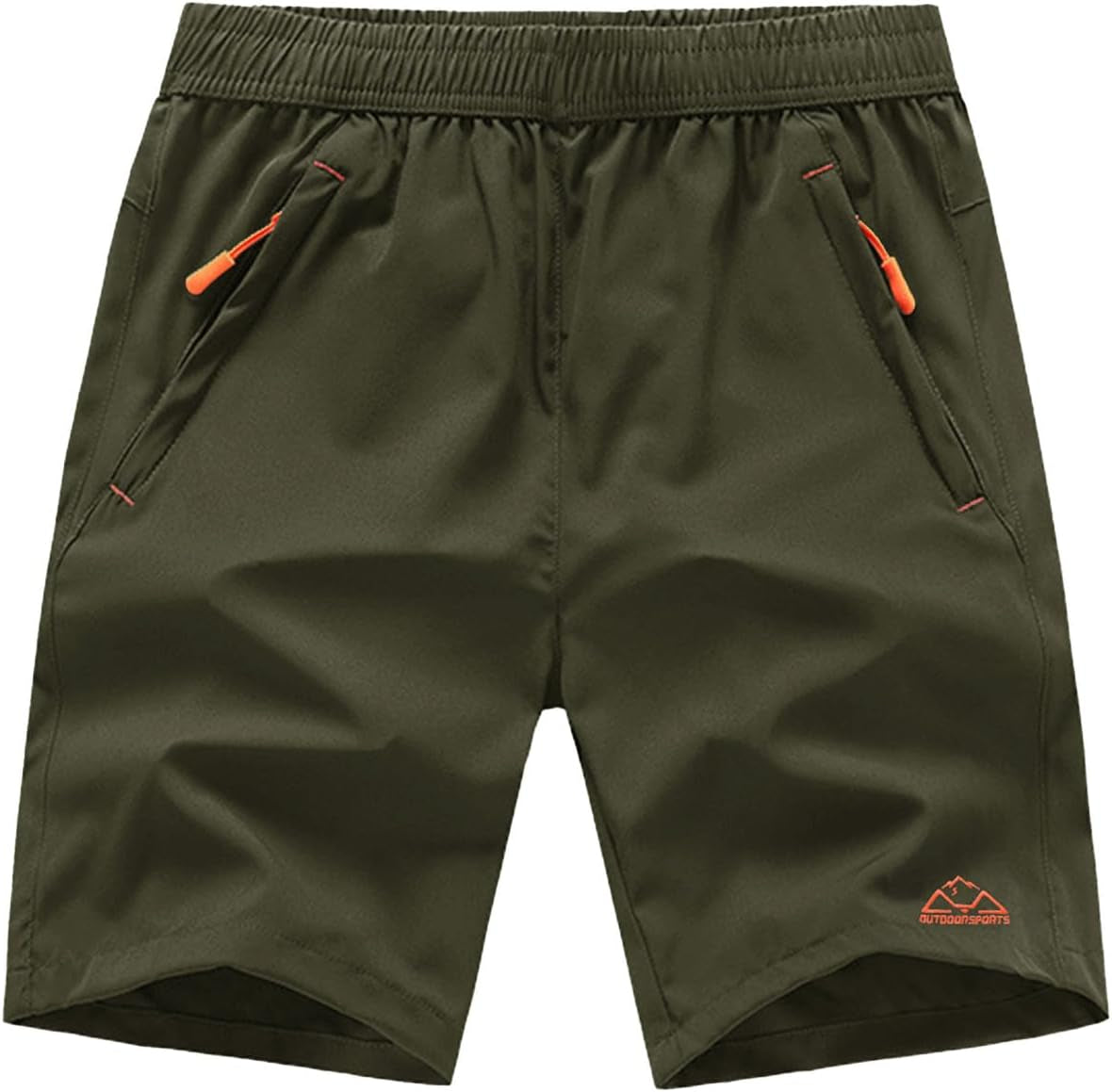 Men'S 7" / 9" Running Hiking Shorts Quick Dry Athletic Gym Outdoor Sports Short 3 Zipper Pockets