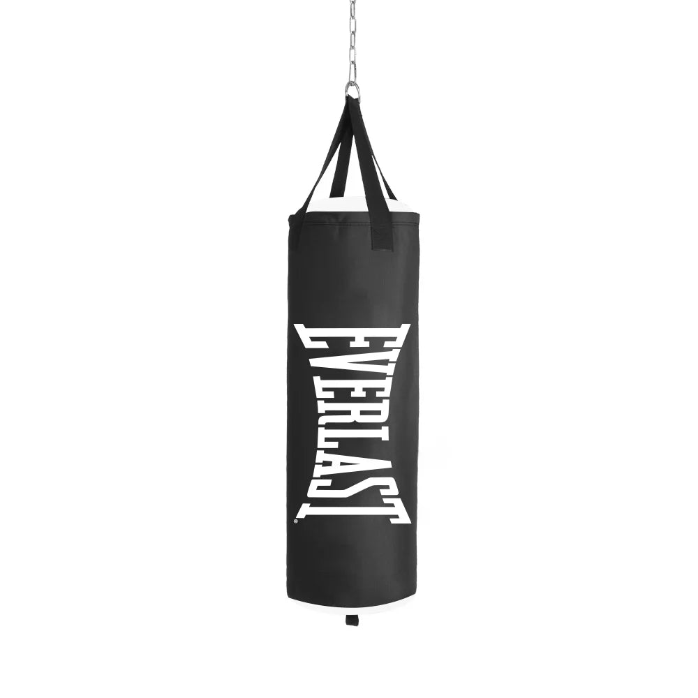 Traditional Boxing Heavy Bag with Hanger, 70 Lb, Black