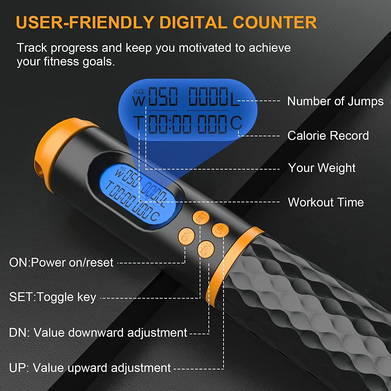 Smart Jump Rope for Men Women Kids,Workout Jump Rope,Cordless Jump Rope with Counter , Adjustable Jump Ropes for Home Gym